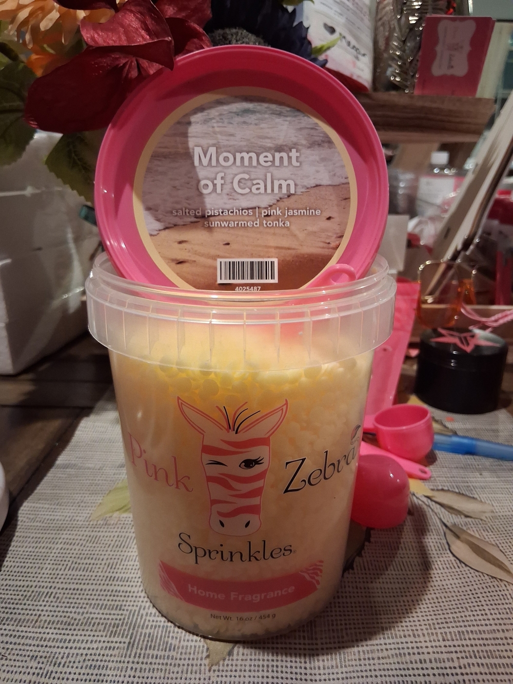 Pink Zebra Sprinkles Home Fragrance - Pink & Yellow